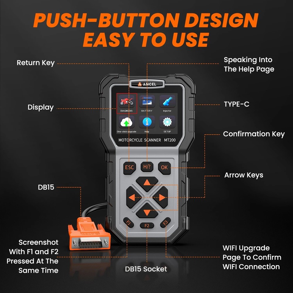 Fit for Triumph SUZUKI Motorcycle Scanner OBD2 Diagnostic Scan Tool Code Reader