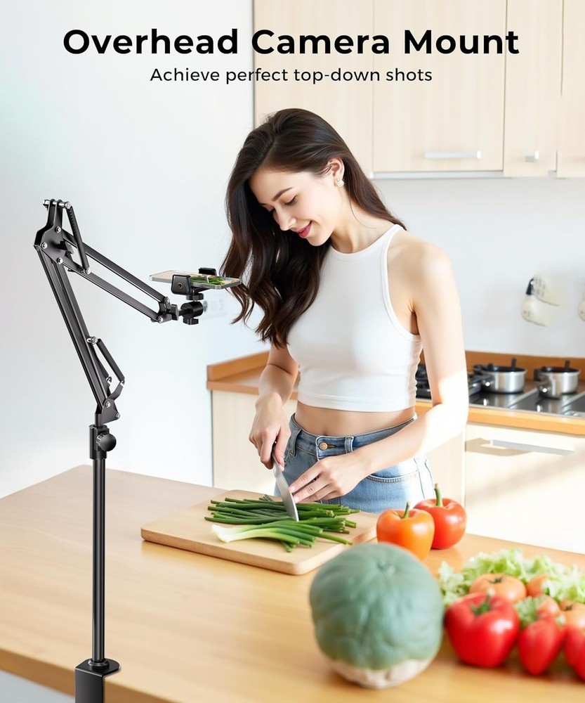 Foldable & Rotatable Camera Mount for Photography & TikTok Live Streaming