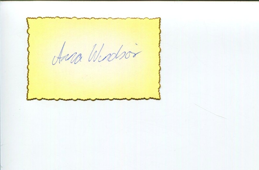 Anna Windsor Australia Olympian Olympic Commonwealth Games Signed Autograph