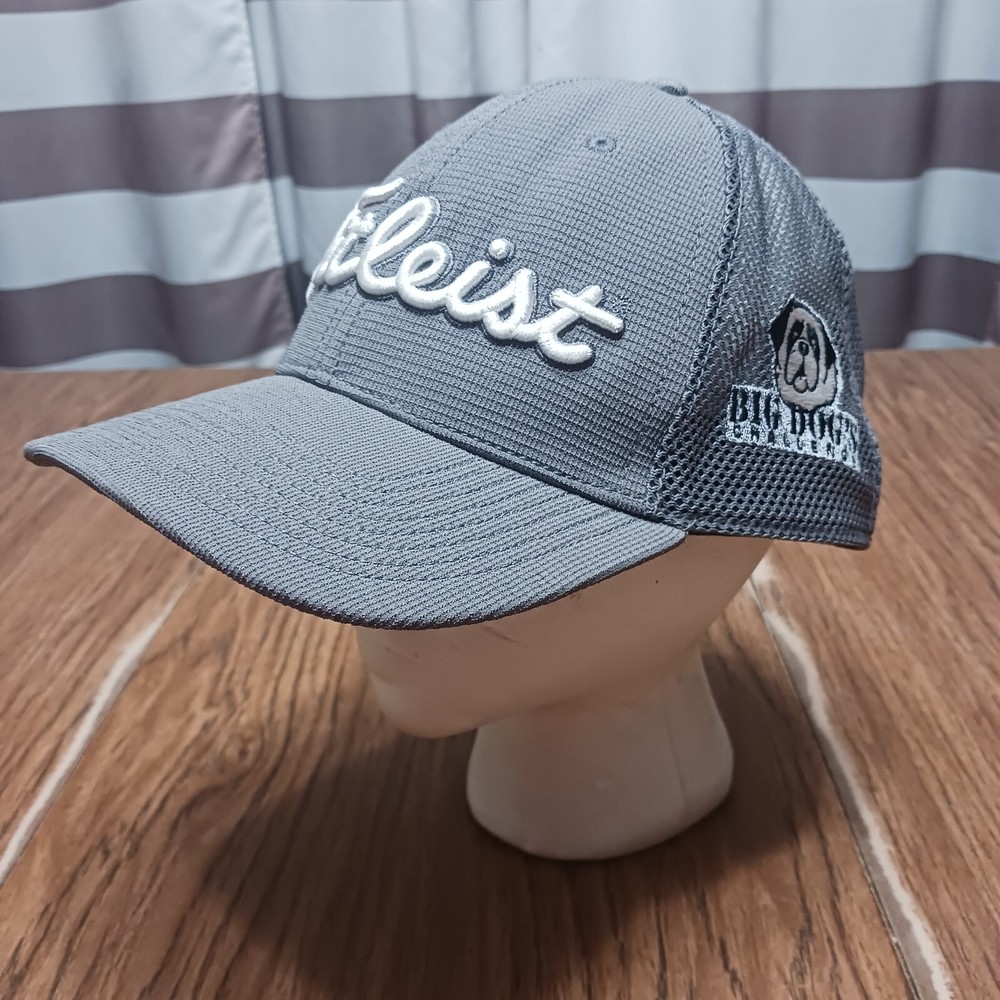 Titleist Hat Cap Snapback Gray White Script Big Dogs Challenge Julliette Falls