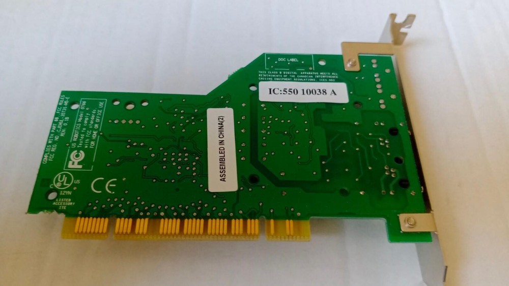3Com US Robotics USR 0766 56k PCI Card Dial Up Desktop Modem