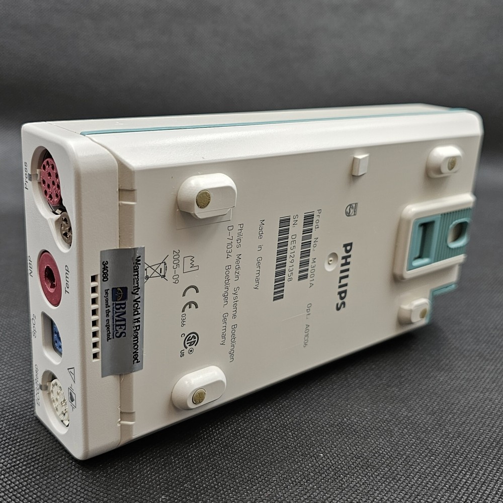 Philips M3001A-A01C06 Fast SpO2, NIBP, ECG, Temp, IBP MMS Module