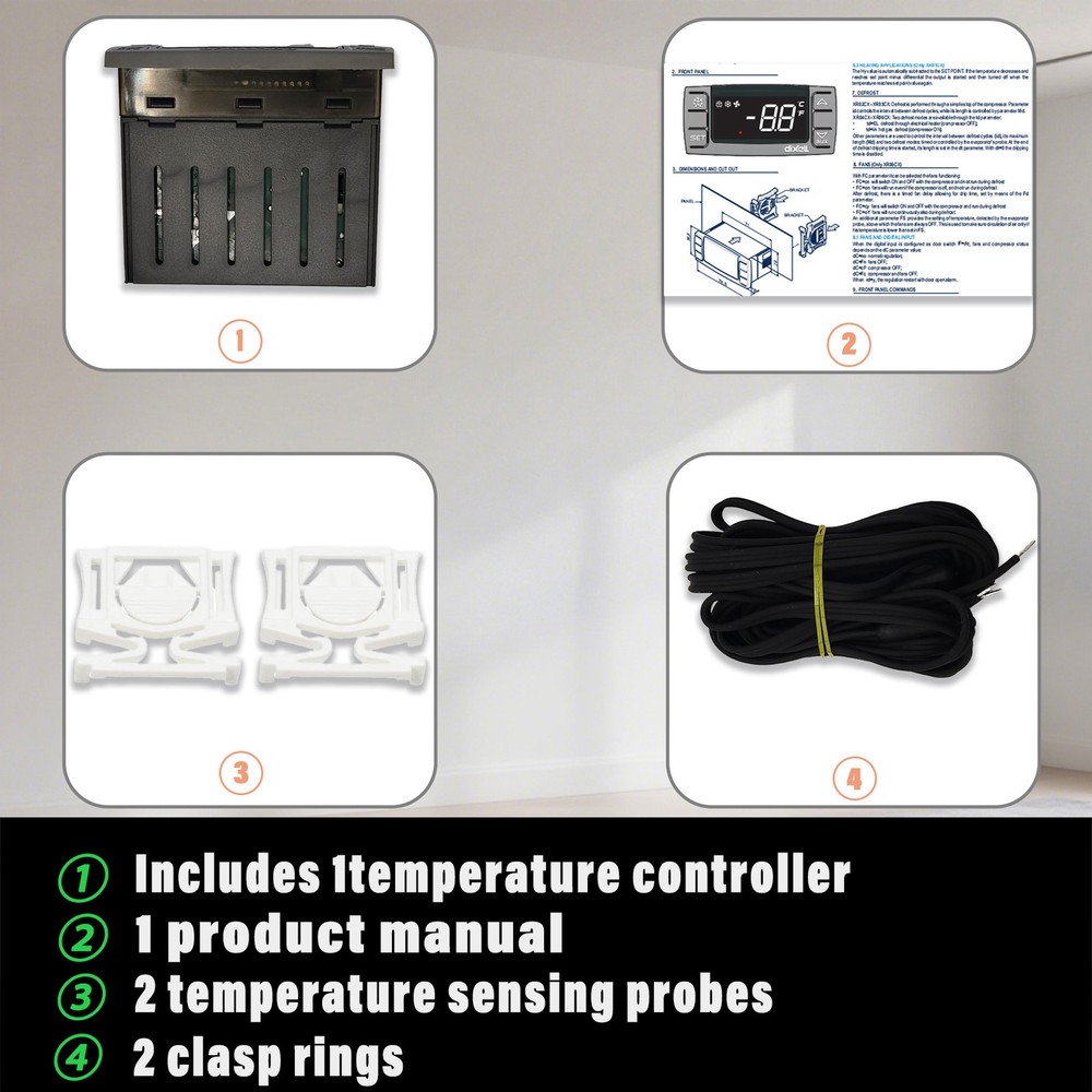 New For Dixell Temperature Controller XR03CX-4N0F1 with Sensor probe