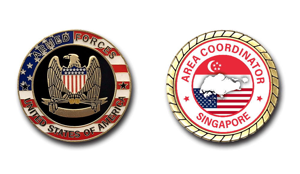 Area Coordinator Singapore Challenge Coin