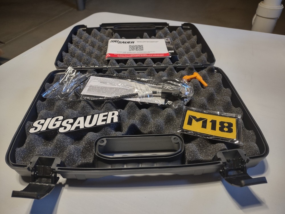Sig Saur - OEM 320CA 9 M18 - Hard Case & Accessories w/M18 Patch