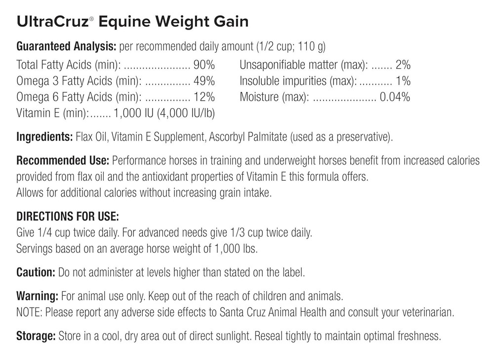 Equine Weight Gain, 1 Gallon