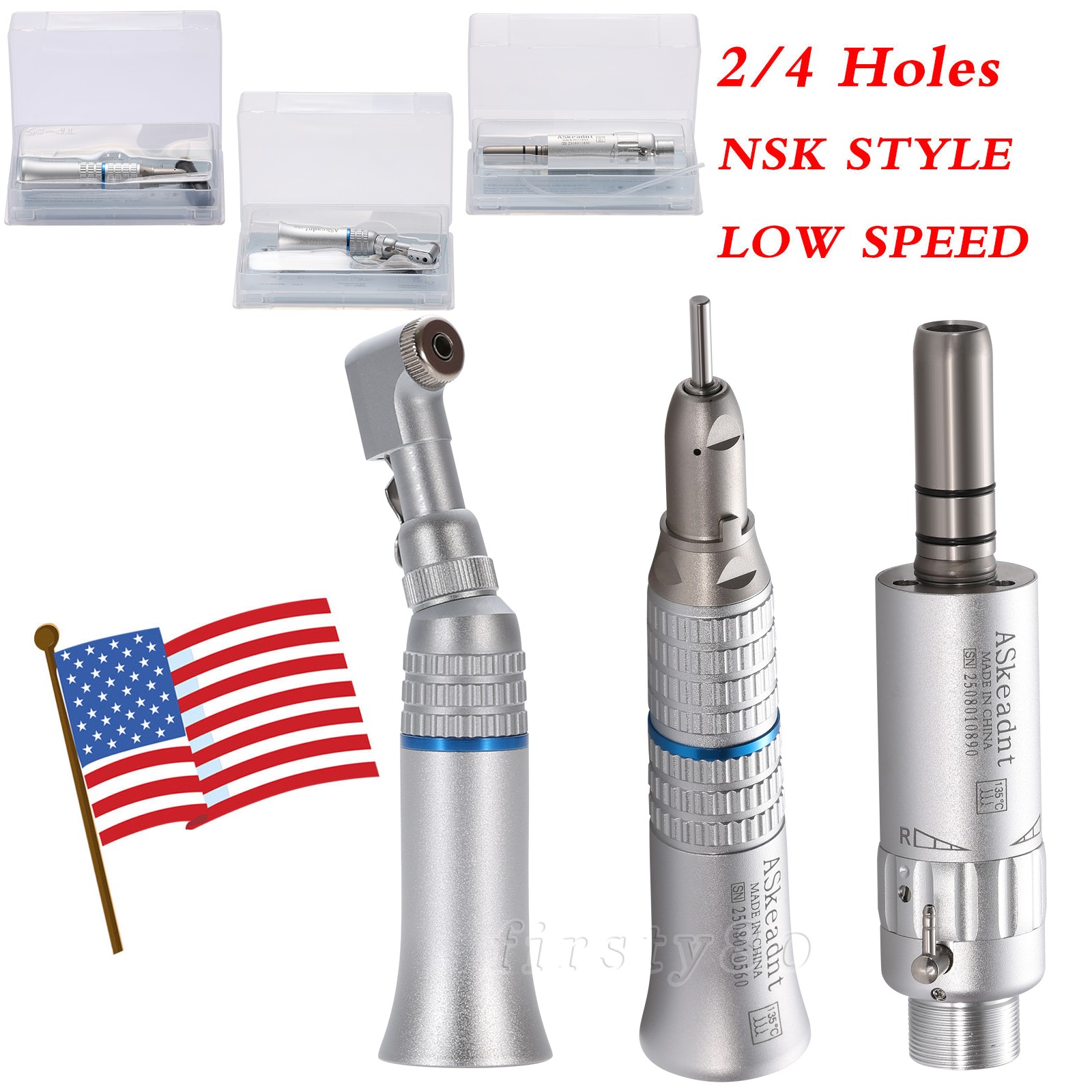 Estilo NSK Dental Contra Angulo Baja Velocidad Pieza de Mano Low Speed Handpiece