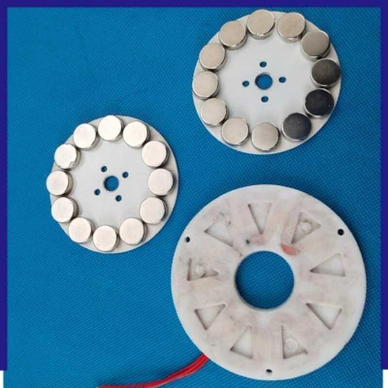 50W Disk Type Coreless Brushless Generator DIY Low Speed, Low Resistance Micro