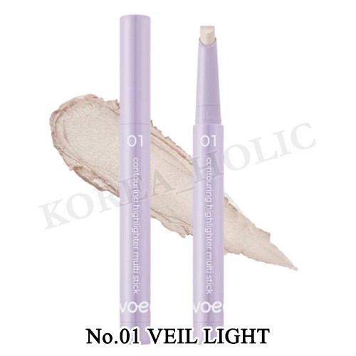 TWOEDIT Contouring Highlighter Multi Stick 1g #01 Veil Light Korea Cosmetics NEW
