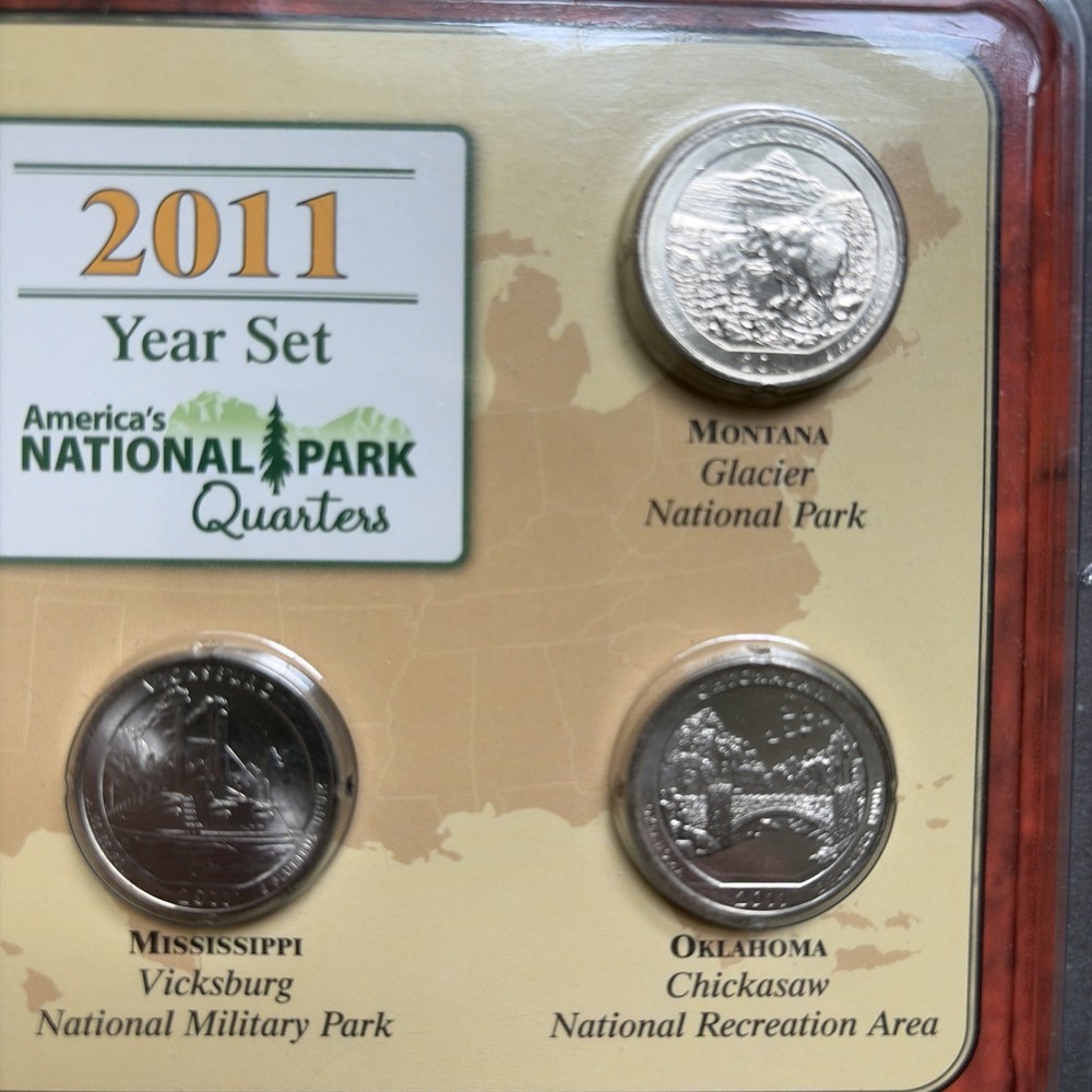 2011 5pc America’s National Parks Quarters Set