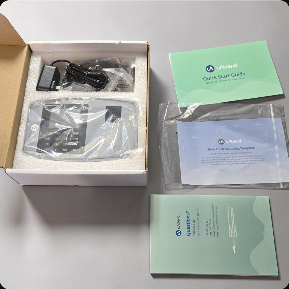 Biometric Fingerprint Time Clock System WiFi & Cloud Tracking for Small Business