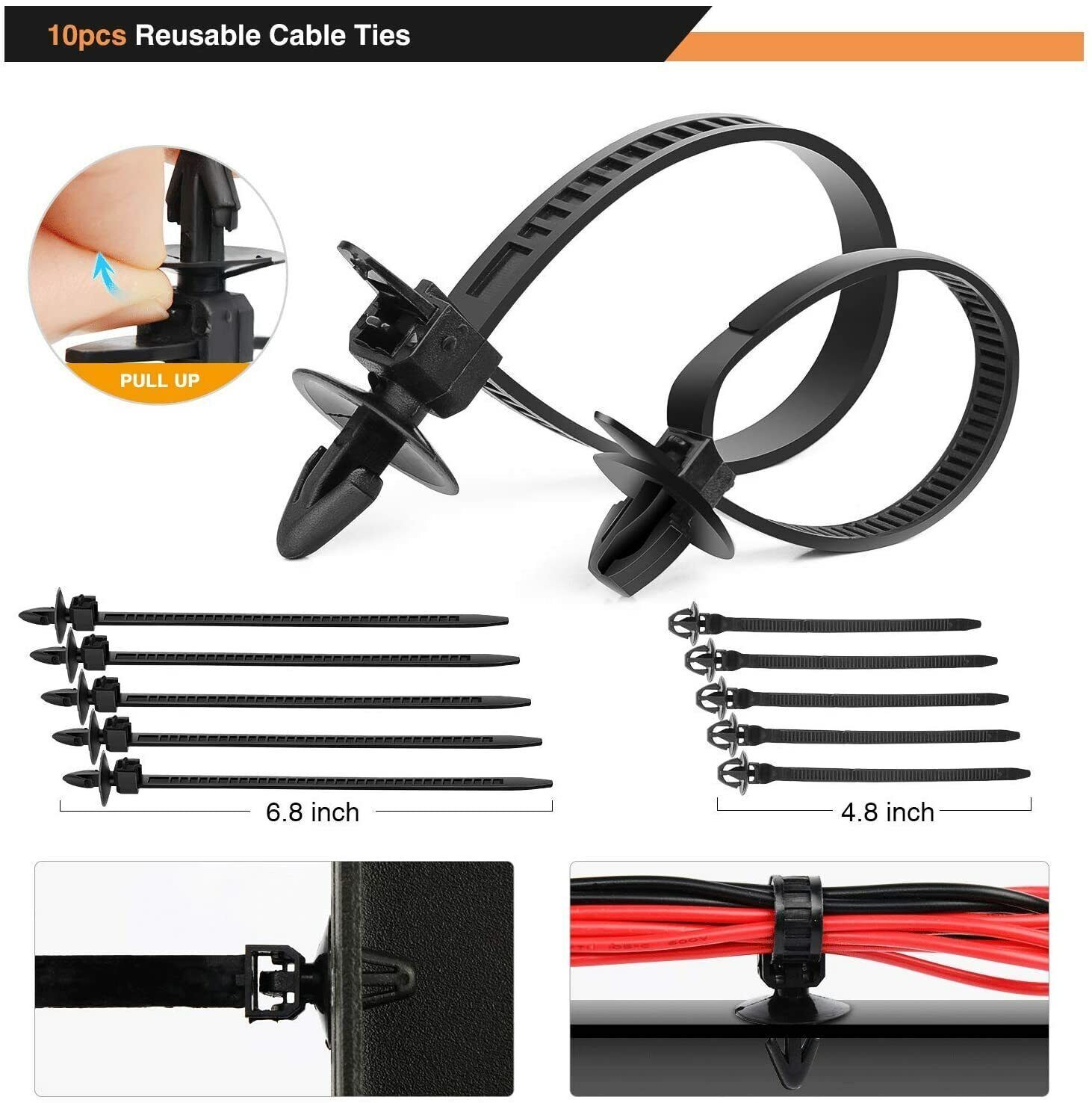 650PCS Car Body Retainer Clips Auto Fasteners Push Trim Pin Rivet Bumper Kit US