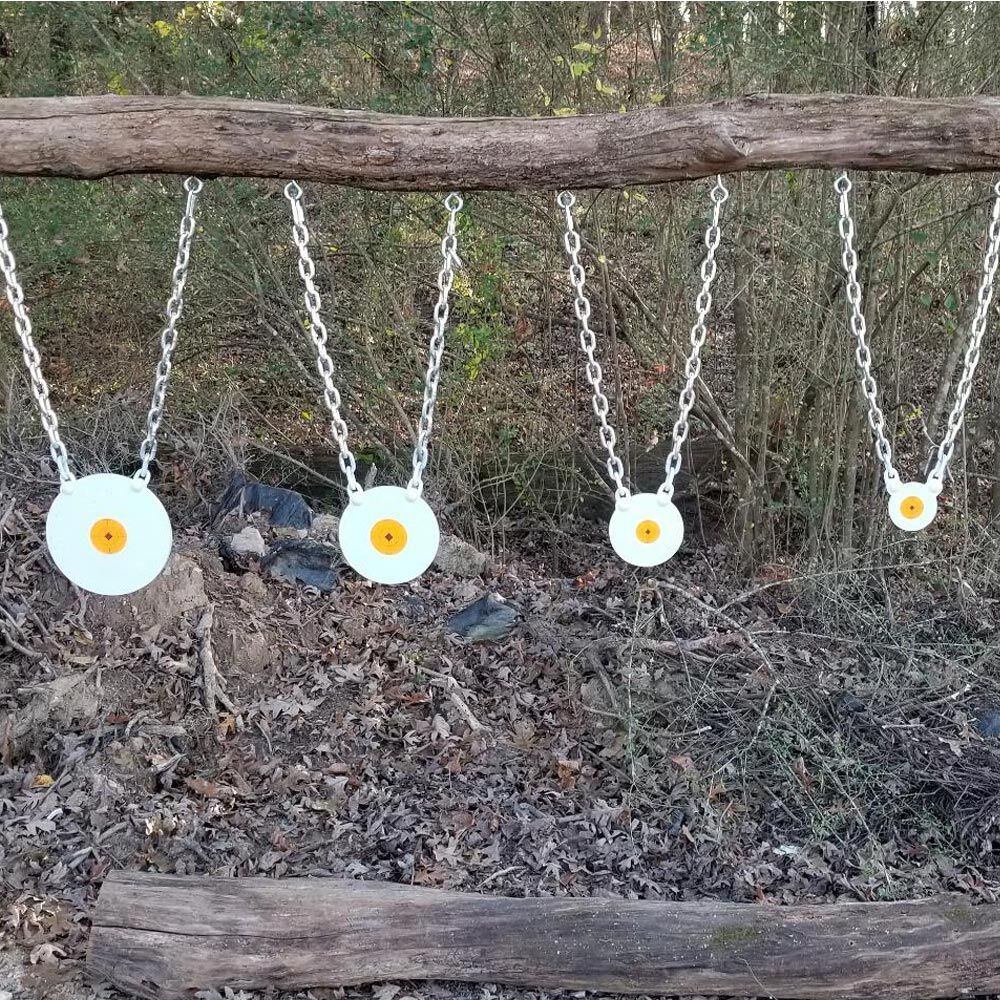 Ash & Ember Set of 5, 3/8" Thick AR500 Steel Plate Gong Shooting Targets