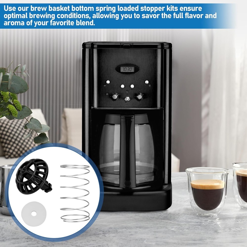 Coffee Machine Brew Basket Bottom Spring Loaded Stopper Kits Replacement for...