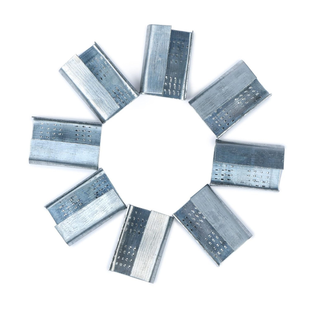 200PCS Packaging Strapping Open Serrated Seals for 5/8" Strap Width Polyester (P