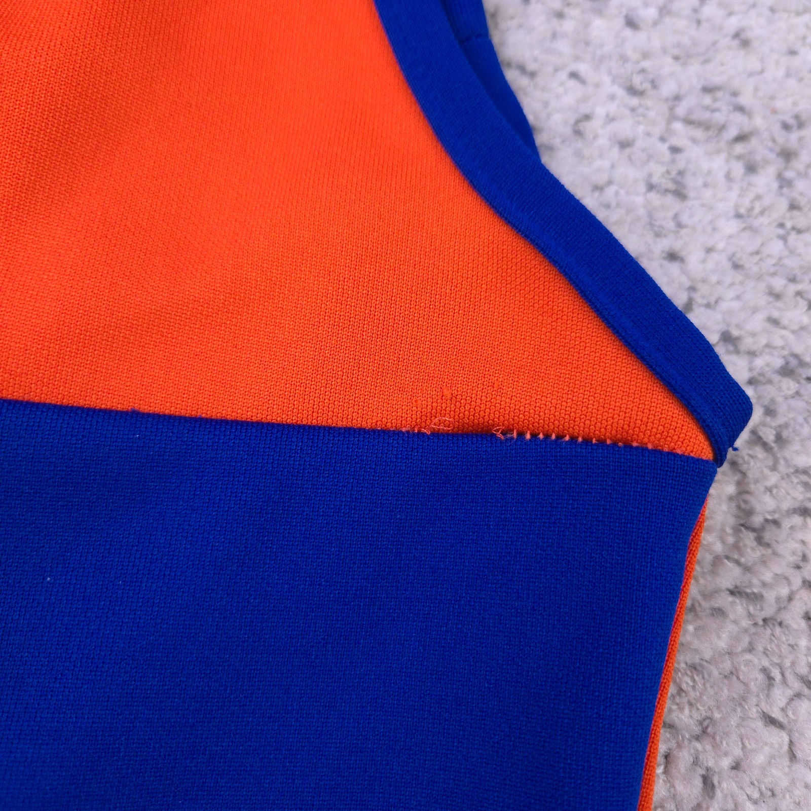 VTG Cliff Keen Wrestling Singlet Mens XS Orange Blue Vintage Made In USA