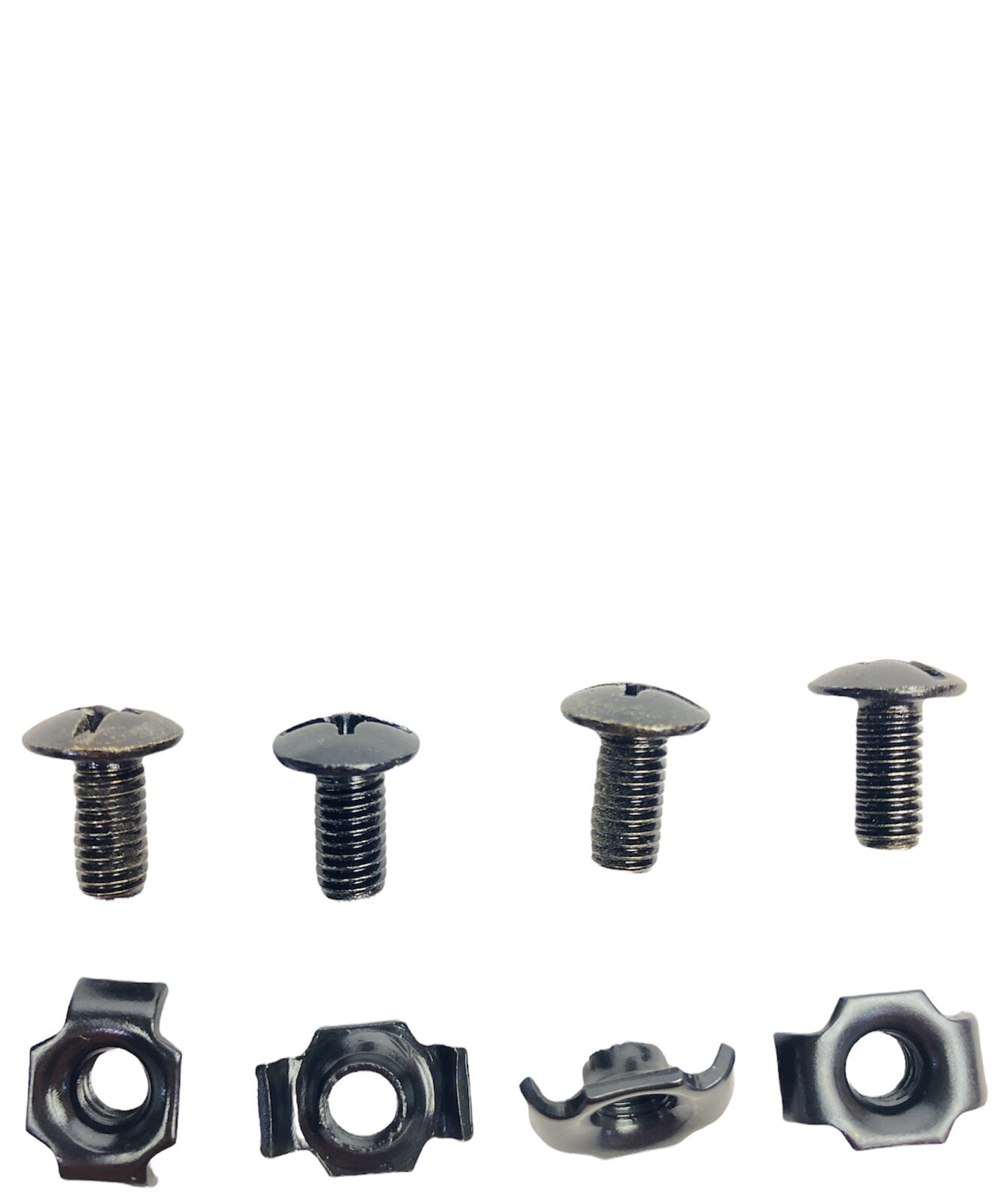 12.5mm ACH MICH HELMET HARDWARE SET 4-POINT CHINSTRAP SCREW BOLT & NUT 4pk New