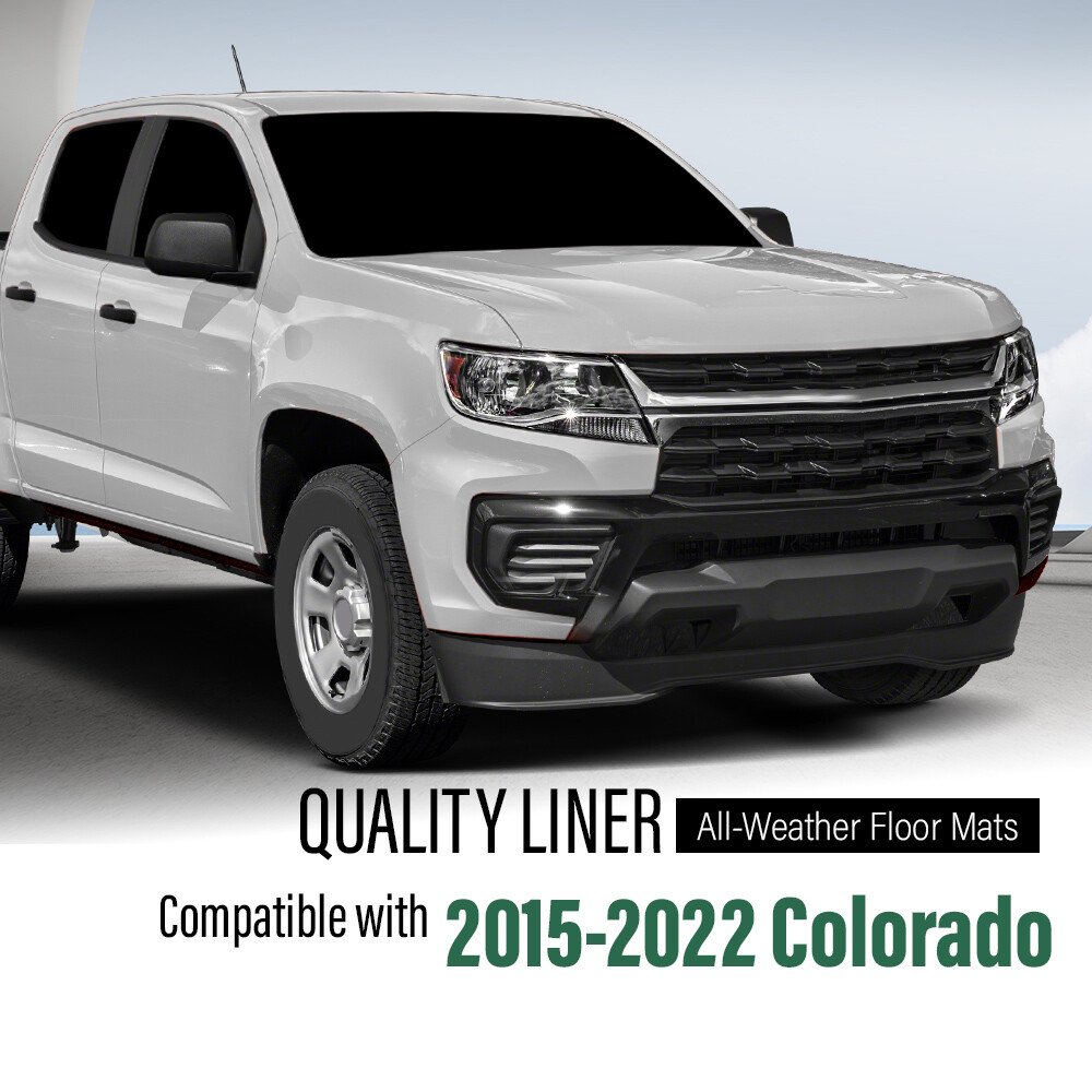 Fit For 15-22 Chevy Colorado GMC Canyon All Weather Floor Mats TPE Liners