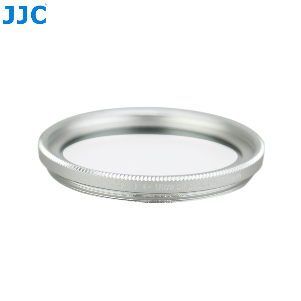 JJC Silver 37mm A+ Ultra Slim Frame Multi-Coated UV Filter Camera Lens Protector