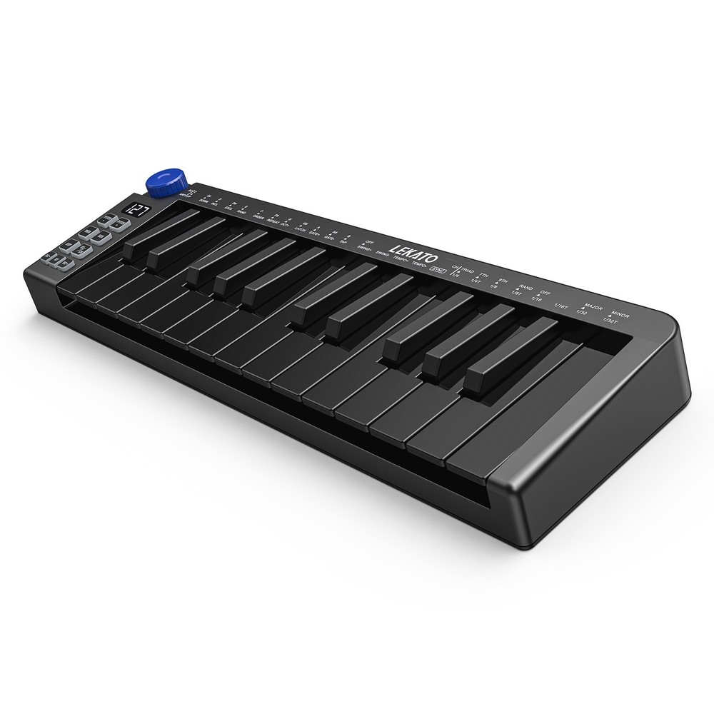 LEKATO 25 Key MIDI Keyboard Mini MIDI Controller USB bluetooth MIDI Keyboard US