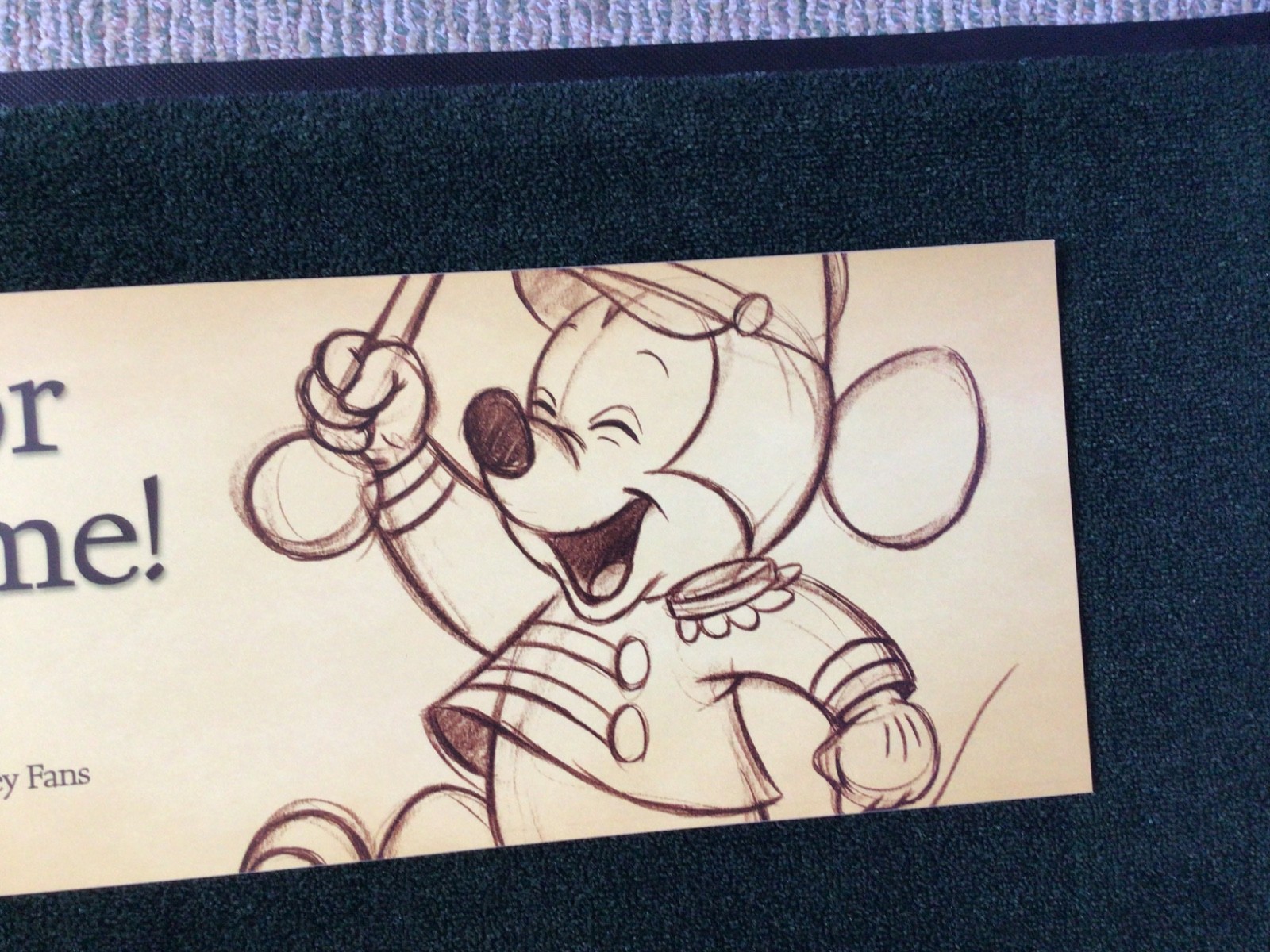 WALT DISNEY WORLD D23 MICKEY MOUSE BUS TRAM SIGN PROP DISPLAY