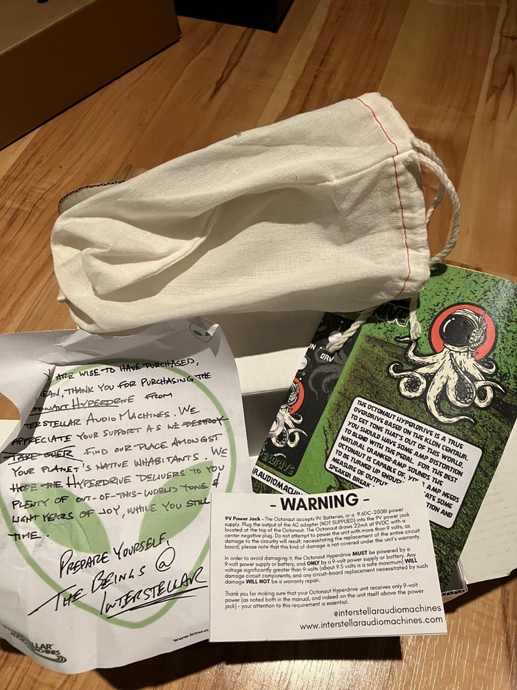 Interstellar Audio Machines Octonaut Hyperdrive Overdrive EMPTY Retail Sales Box