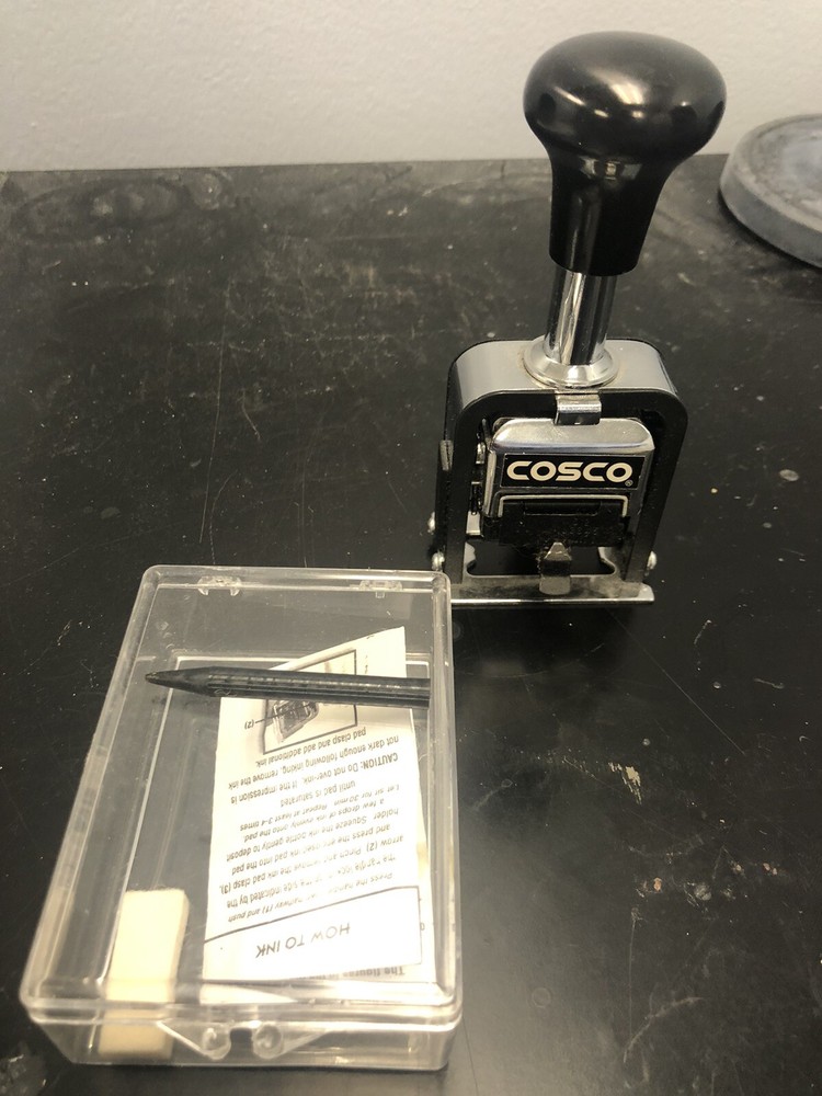 Cosco Bates Style Automatic Numbering th Machine.