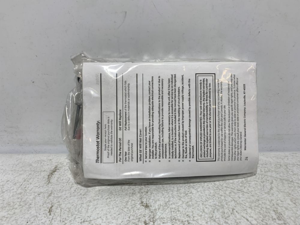 GE RAK164P2 Programmable Thermostat 24V AC 1 Stage