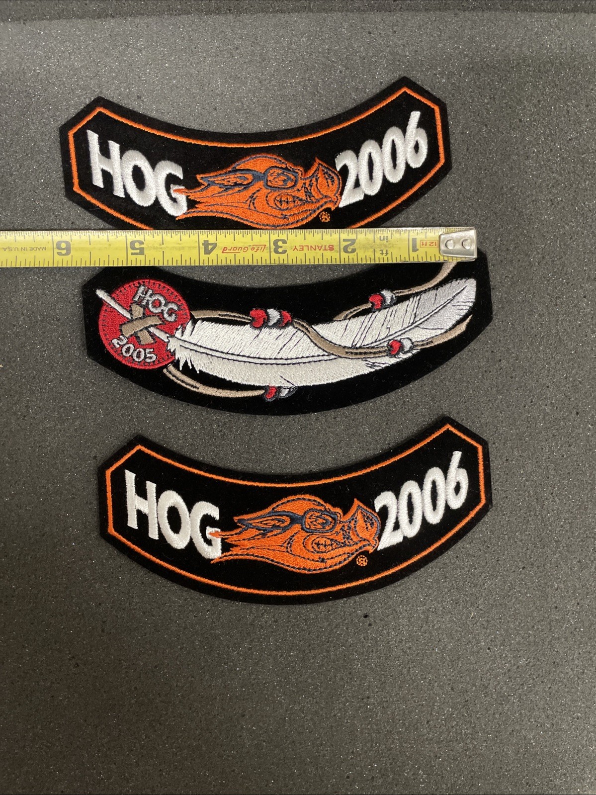 13 Harley Davidson Patch Lot HOG 2000, 01, 03, 04, 06, 05, 07, 08, 011 Patches