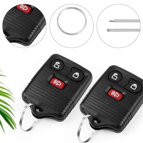 Replacement Key Fob Shell Case, Smart Keyless FitRemote Control housin 2 PCS