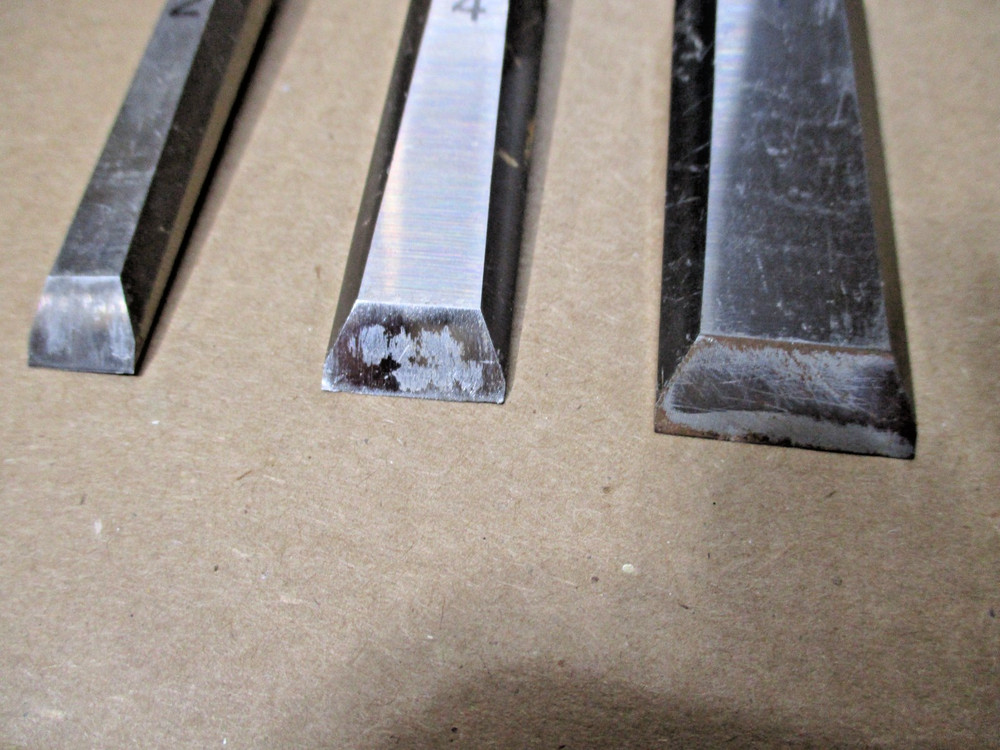 Vintage Stanley Chisel Set, Professional Butt Chisel Set, Sizes 1/2", 3/4" & 1"