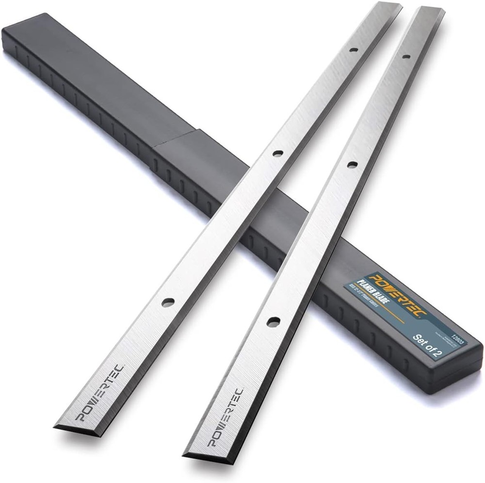 Effortless Wood Planning with 12-1/2" Replacement Blades - 2 Pack