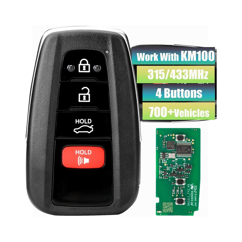 Autel iKey Universal Smart Key 4B IKEYTY8A4TP Compatible Programmable For Toyota