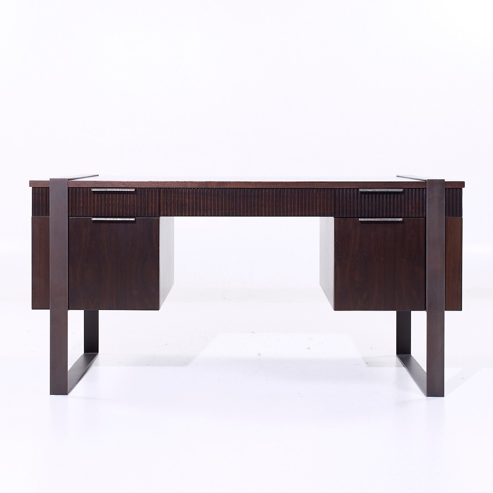 Eurocraft Walnut Executive Desk