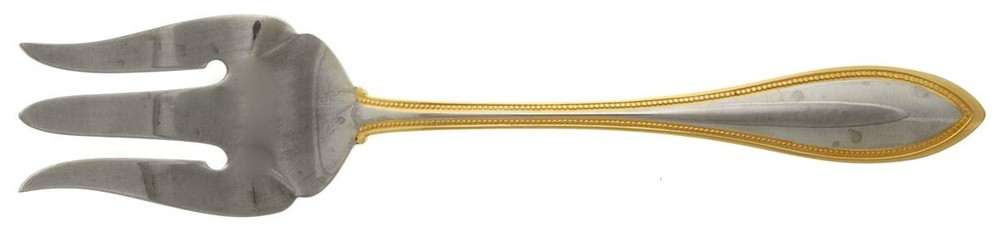 Oneida Silver Golden Arbor  Cold Meat Serving Fork 1968084