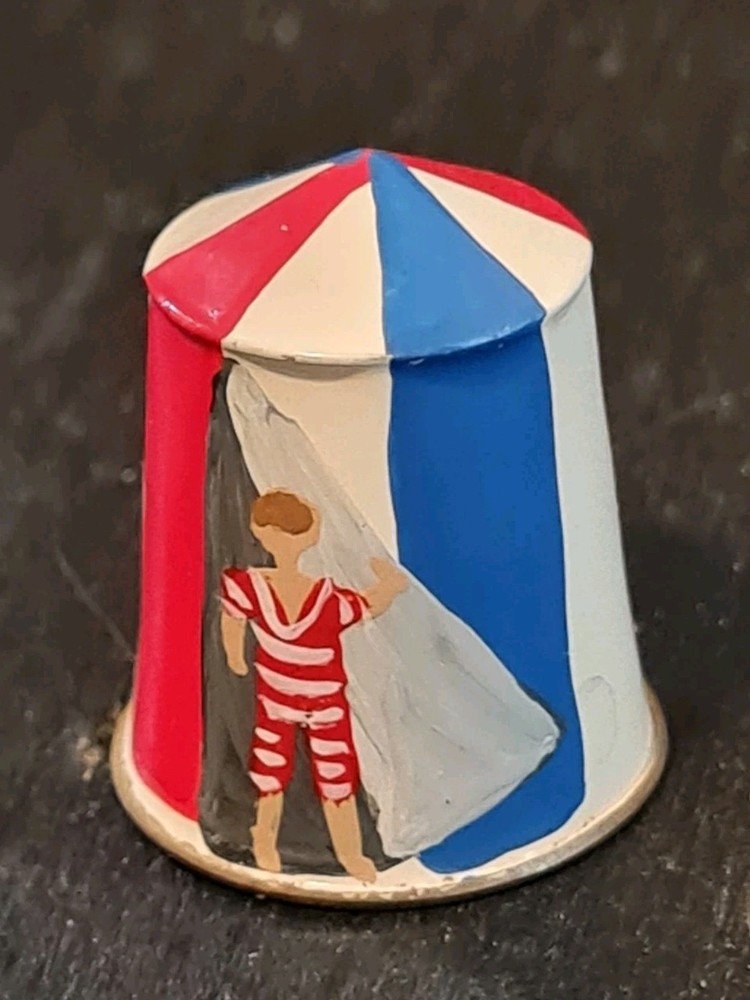 VINTAGE HAND PAINTED THIMBLE