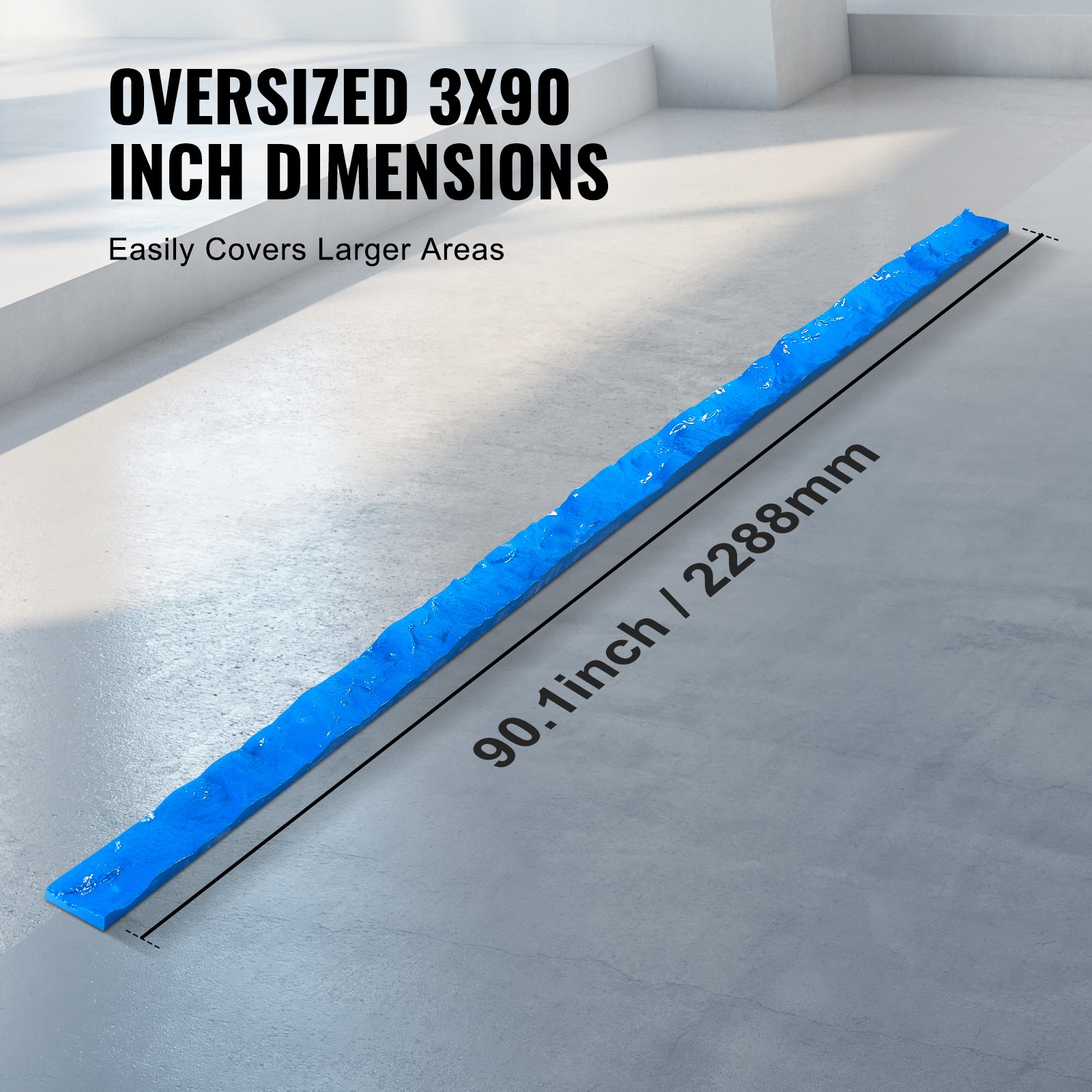 Concrete Stamps 91 x 3 in Rectangular Polyurethane Stamp Stone Mat