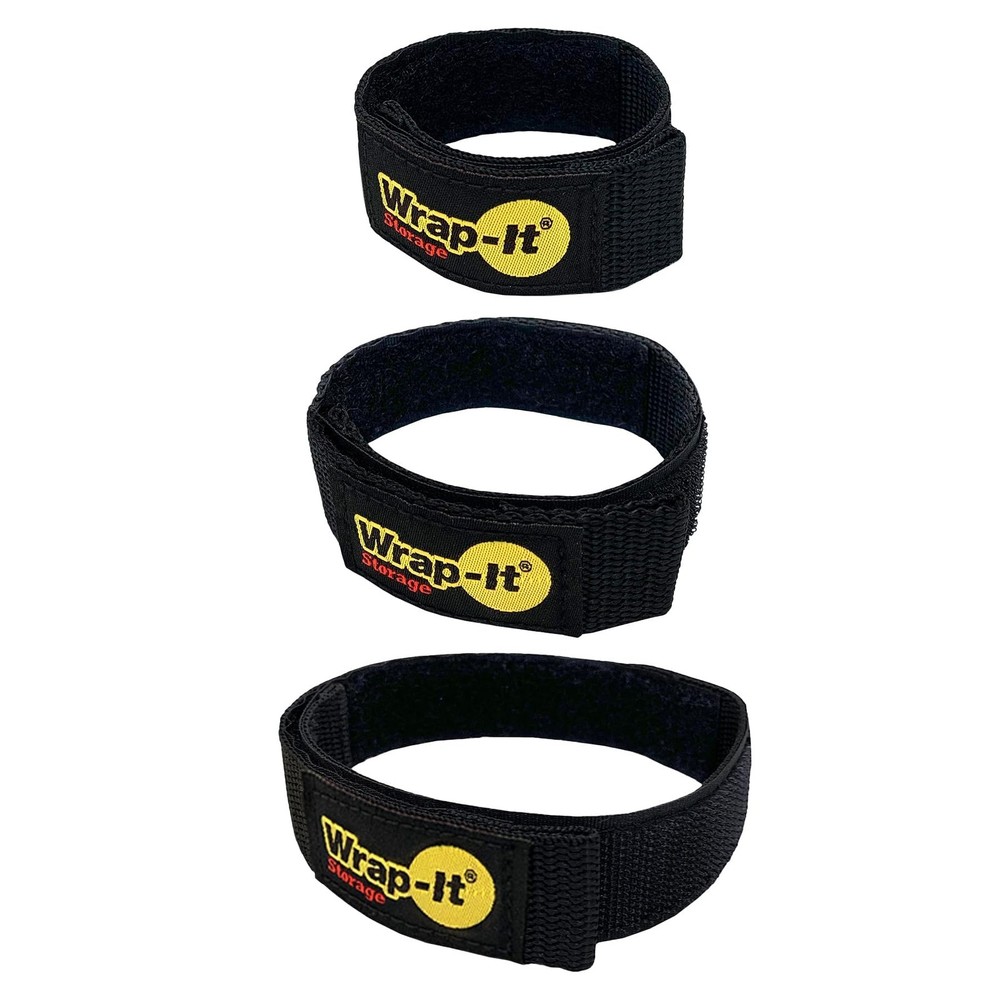 Quick-Straps by Wrap-It Storage - Assorted 20-Pack 20-Pack, Black
