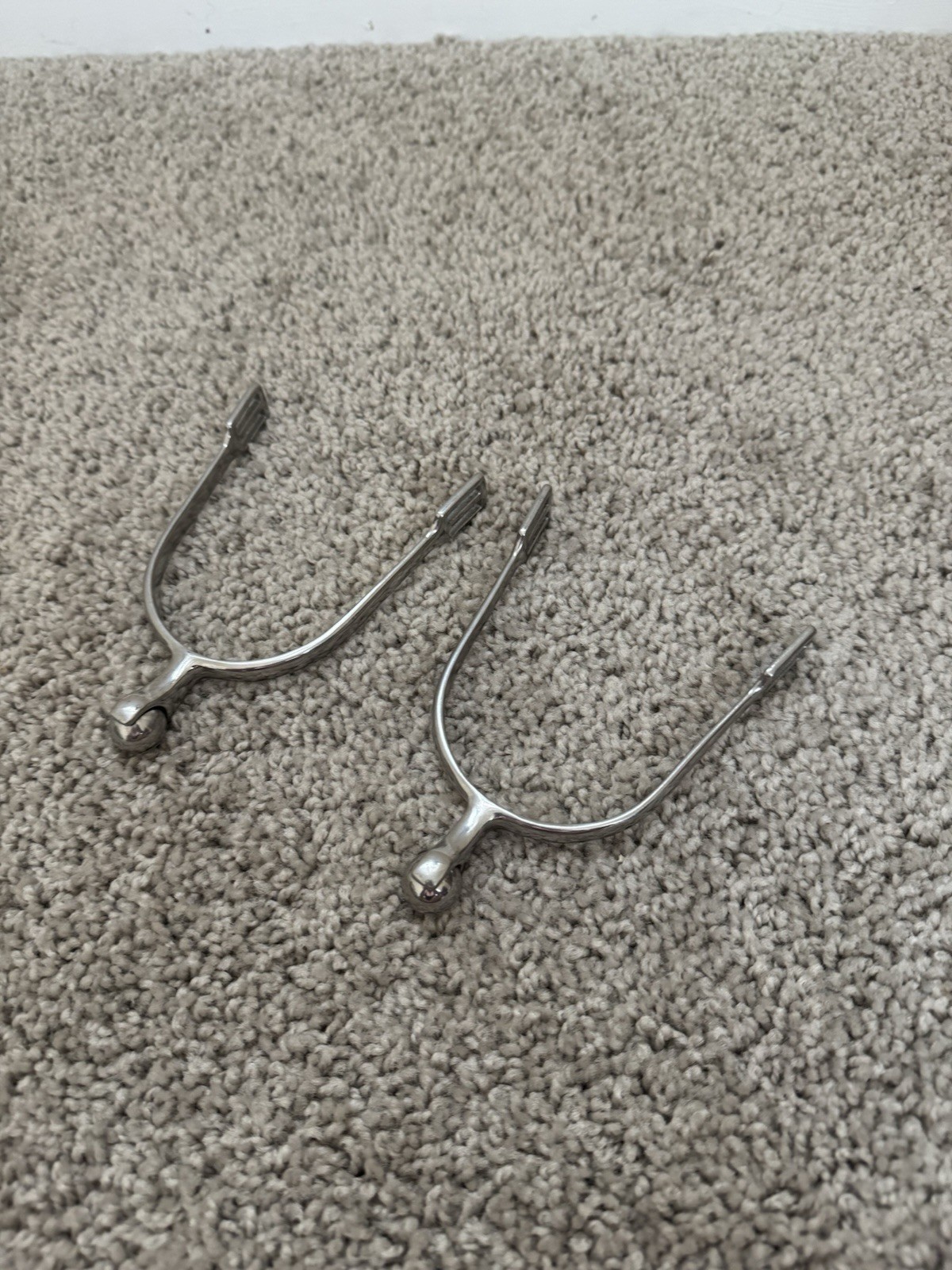 Pair Of Silver Roller Spurs