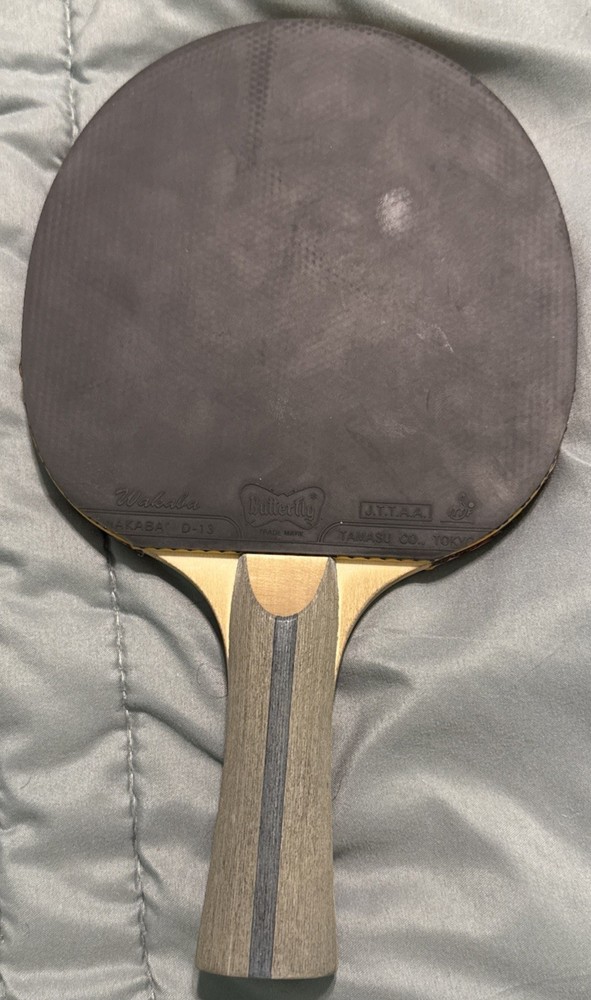 Butterfly Spatha Table Tennis Ping-Pong Paddle Racket w/ Case EUC