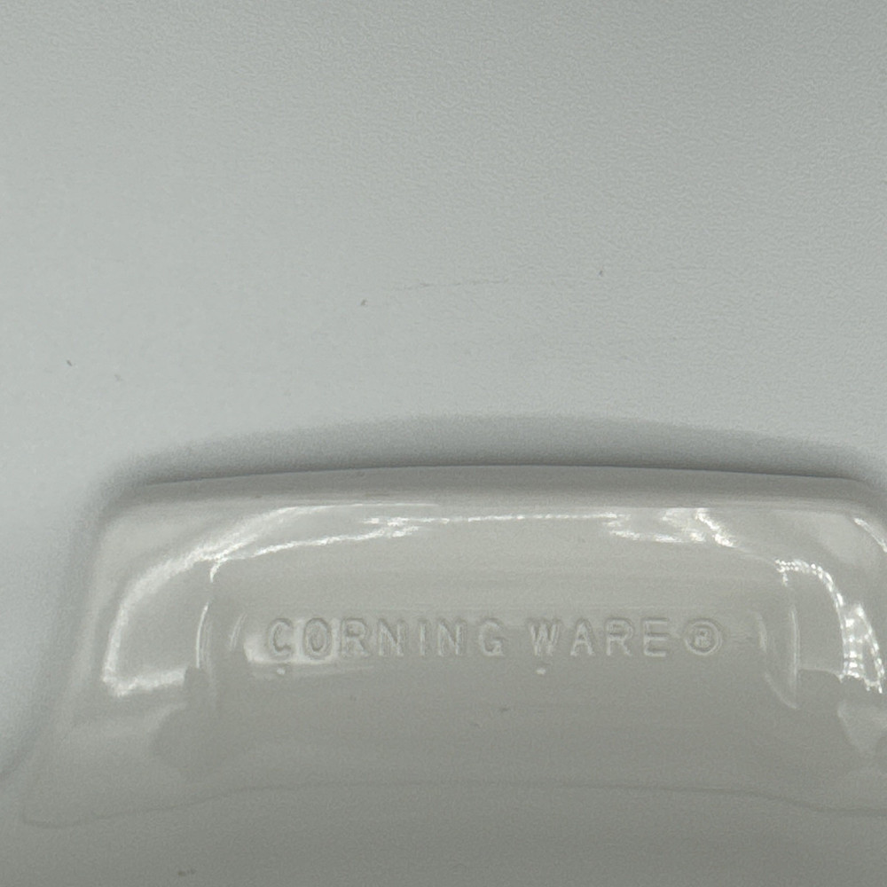 Corning Ware® Plain White 1 Liter A-1-B Dish w/Clear Pyrex A-7-C Lid