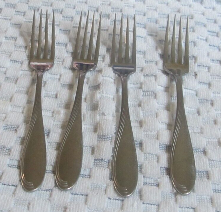 43 PC Oneida Camber Cresta Windswept Scroll Glossy Stainless Flatware