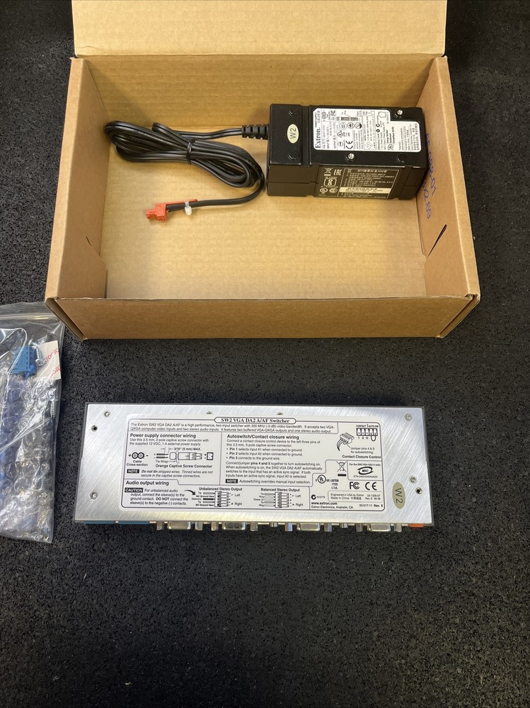 NEW - Extron SW2 VGA DA2 A Video Switcher