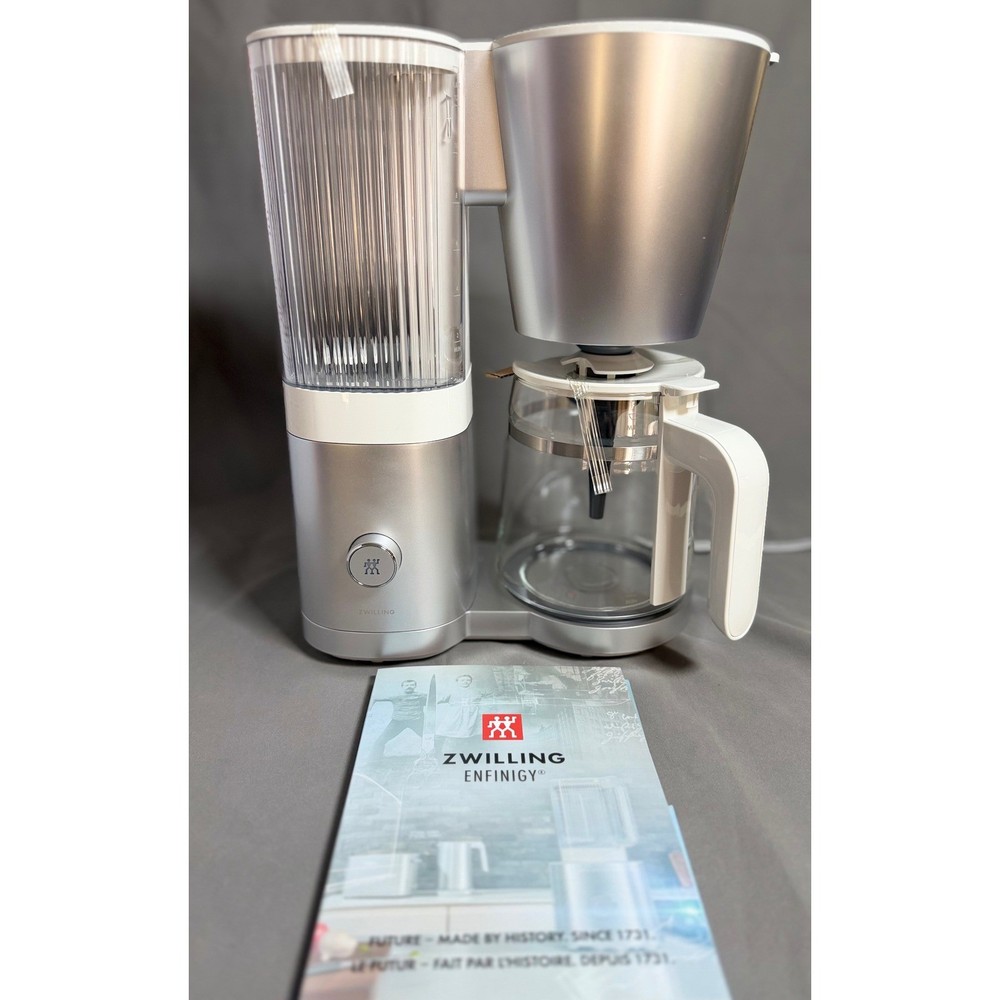 ZWILLING ENFINIGY Silver Drip Coffee Maker 12 Cups 197 Watts Programmable Timer