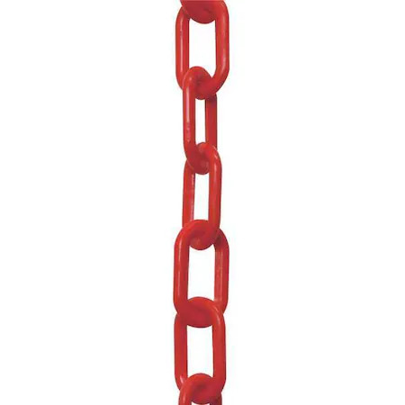 Plastic Chain, Red, 50 Ft Length, Gloss, 50005-50