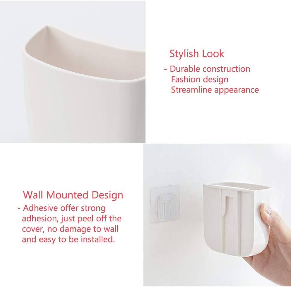 2 Pack Wall Mounted Remote Control Holder with Adhesive