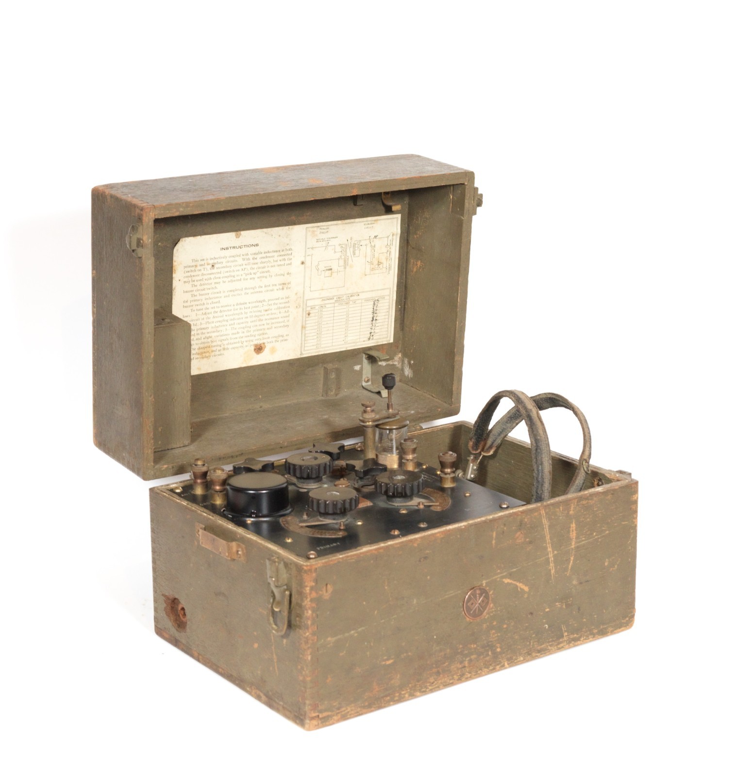 1918 BC-14A Signal Corps Radio * Historic WWI Trench Set w/Headphones * Works