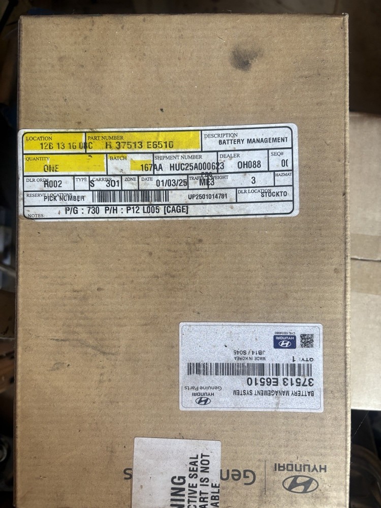37513-E6510 Hyundai Sonata Battery Management Module