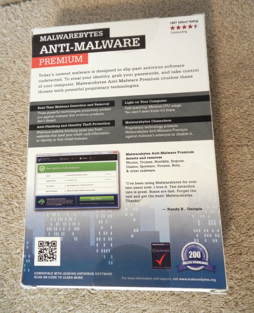 UNUSED 2014 Malwarebytes Premium CD w/ FREE SHIPPING