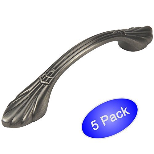 *5 Pack* Cosmas Cabinet Hardware Antique Silver Handles Pulls #4244AS